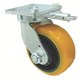 重量用高硬度ウレタン自在車150Φ旋回ロック付 TDUJ150TL