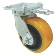 重量用高硬度ウレタン自在車150Φ旋回ロック付 TDUJ150TL