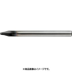 超硬合金・硬脆材加工用2枚刃ハイスピードボールエンドミル R1×刃長1.4×全長50×シャンク径4 UDCBH2020-0140