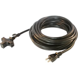 トライアングルマルチタップ 125V-15A 10m 黒 VCTM-10BK