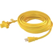 トライアングルマルチタップ 125V-15A 10m 黄 VCTM-10Y