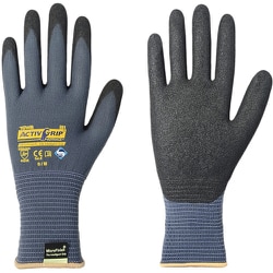 まとめ買い ニトリル背抜き手袋 アクティブグリップアドバンス 8/M （3双入） 533-8M