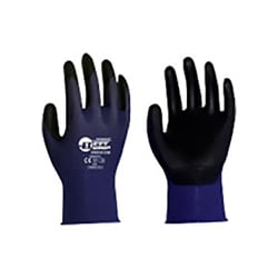 BESTGRIP ポリウレタン背抜き手袋 ストレッチ・ゼロ ブルー L PE802D-BL-1P-L