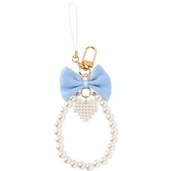 フレアリボンパールストラップ ブルー PN-FRPEARL-BL