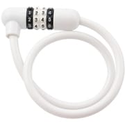 JC-043W 可変ダイヤルワイヤー錠 ホワイト 67871
