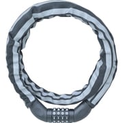 JC-065W 可変ダイヤル方式 ワイヤー錠 φ18×1200mm 反射黒 67950