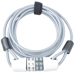 JC-062W ポケッタブルダイヤルワイヤー錠 シルバー 67953