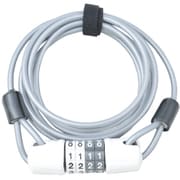 JC-062W ポケッタブルダイヤルワイヤー錠 シルバー 67953
