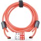 JC-062W ポケッタブルダイヤルワイヤー錠 レッド 67955