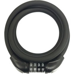 JC-077W 可変ダイヤルワイヤー錠 φ10×900mm 黒 67959
