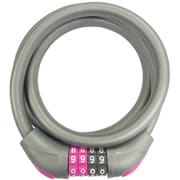 JC-077W 可変ダイヤルワイヤー錠 φ10×900mm シルバー 67960