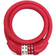 JC-077W 可変ダイヤルワイヤー錠 φ10×900mm レッド 67962