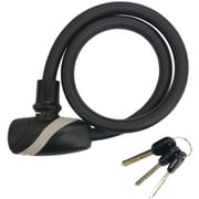 JC-078W ウエーブキーワイヤー錠 φ12×900mm 黒 67963