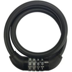 JC-079W 可変ダイヤルワイヤー錠 φ12×900mm 黒 67967