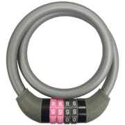 JC-079W 可変ダイヤルワイヤー錠 φ12×900mm シルバー 67968