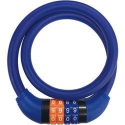 JC-079W 可変ダイヤルワイヤー錠 φ12×900mm ネイビー 67969