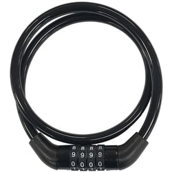 JC-076W 可変ダイヤルワイヤー錠 φ8×600mm ブラック 68080