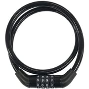 JC-076W 可変ダイヤルワイヤー錠 φ8×600mm ブラック 68080