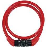 JC-076W 可変ダイヤルワイヤー錠 φ8×600mm レッド 68081