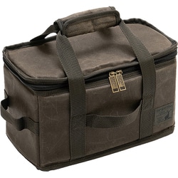 UL-2073 [アウトドア ツールバッグ 綿帆布 ギアボックスバッグ メッシュポケット付き 仕切り付き オリーブ]