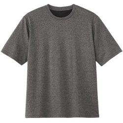 リカバリーケア メンズ 半袖シャツ 杢グレー L