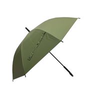 ビニール傘 晴雨兼用 HAU POE無地 65cm ジャンプ式 UVカット加工 カーキ 10002958