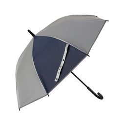 ビニール傘 晴雨兼用 HAU POEバイカラー 55cm ジャンプ式 UVカット加工 グレー 10002960