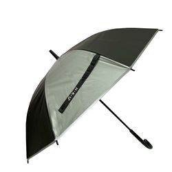 ビニール傘 晴雨兼用 HAU POEバイカラー 55cm ジャンプ式 UVカット加工 ブラック 10002960