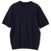 5NLWKNT1 [スーツ屋の仕立てたニットTシャツ（紺/M） メンズ]