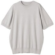 5NLWKNT1 [スーツ屋の仕立てたニットTシャツ（グレー/3L） メンズ]