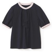 ラッフルタイカットソー(紺/S) レディース LE25S10M
