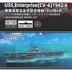 FLYFH1178 1/700 アメリカ海軍 航空母艦 エンタープライズ（CV-6） 1942年6月 通常版 [組立式プラスチックモデル]