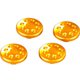 M8キャップボルトカバー 4pcs ゴールド 000820-04