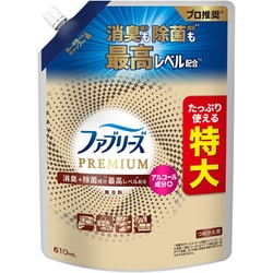 ファブリーズ PREMIUM アルコール成分+ 無香料 詰め替え 特大 610ml [消臭スプレー 消臭+除菌成分最高レベル配合 衣類・布製品用消臭剤]
