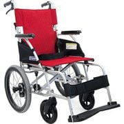 軽量ベーシックモジュール車いす 赤ストライプNo.93 BML16-40SB