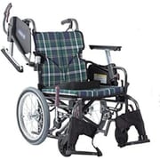 車いす モダン Aスタイル 緑チェックA9 KMD-A22-40S-SH