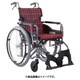 車いす モダン Aスタイル 赤チェックA10 KMD-A22-42-SH