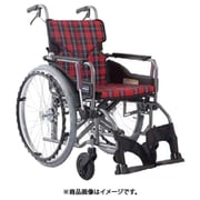 車いす モダン Aスタイル 赤チェックA10 KMD-A22-42-SH
