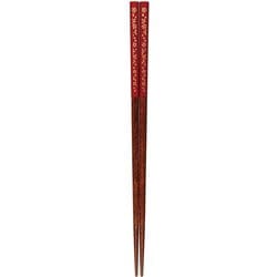 染木江戸桜 赤 23cm 箸 食洗機可 日本製 145357