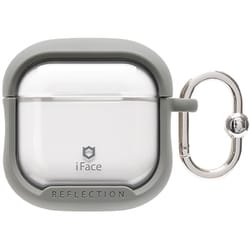 AirPods 4専用 iFace Reflection ポリカーボネートクリアケース グレー 41-989036