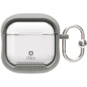 AirPods 4専用 iFace Reflection ポリカーボネートクリアケース グレー 41-989036