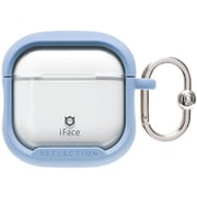 AirPods 4専用 iFace Reflection ポリカーボネートクリアケース ペールブルー 41-989067