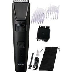 バリカン ヘアカッター 充交式 USB Type-C充電 本体丸洗いOK コーム2種収納ポーチ付属 TT490B-K