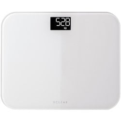 体重計 デジタル ヘルスメーター コンパクト エクリア ホワイト CAS03WH