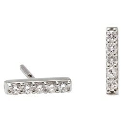 Grace Gemma White Gold ランニング アクセサリ ピアス DI-GM-18WG