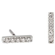 Grace Gemma White Gold ランニング アクセサリ ピアス DI-GM-18WG