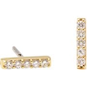 Grace Gemma Yellow Gold ランニング アクセサリ ピアス DI-GM-18YG