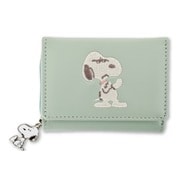 SPZ-3870 PEANUTS コンパクト三つ折り財布 スヌーピー / グリーン
