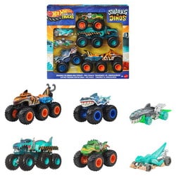 JGD68-9864 ホットウィール モンスタートラック シャーク vs ダイノ コレクションセット