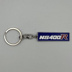 Honda メタルキーホルダー NS400R リヤサイドカバーデカール
